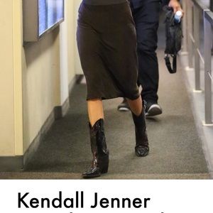 Durango Black leather and alligator Cowboy Boots